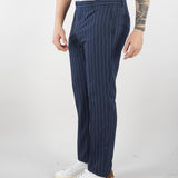 Abito Blu gessato monopetto 4032A3328263138 88 MANUEL RITZ 