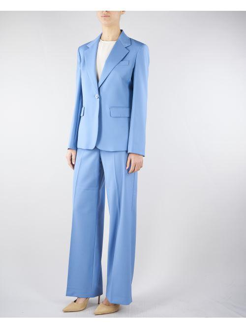 Pantalone palazzo Azzurro in tela di lana WKDVISIVO 5 MAX MARA WEEKEND 