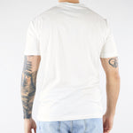 T-shirt Bianco in misto lyocell e cotone con logo al fondo EM006691AF10017 U0003 EMPORIO ARMANI 