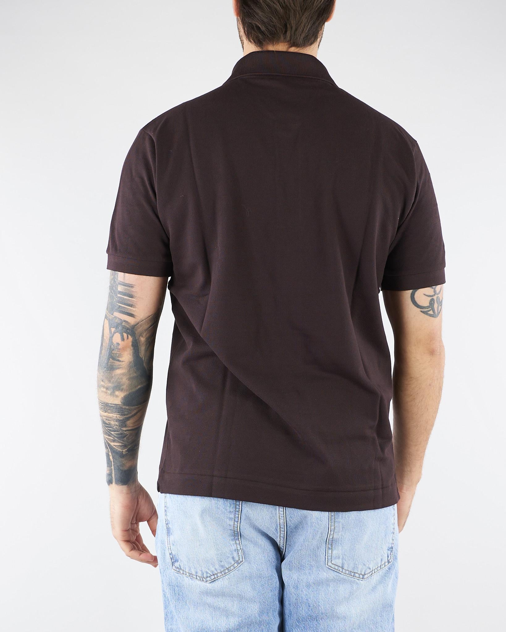 Polo Marrone dal taglio classico L.12.12 Original 1212 3LA LACOSTE 