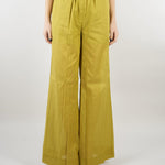 Pantalone Verde Olio wide leg in misto cotone SP5TZ010 2000 ICONA 
