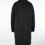 Cappotto Nero oversize in pura lana B6F0022 99 AMARANTO 