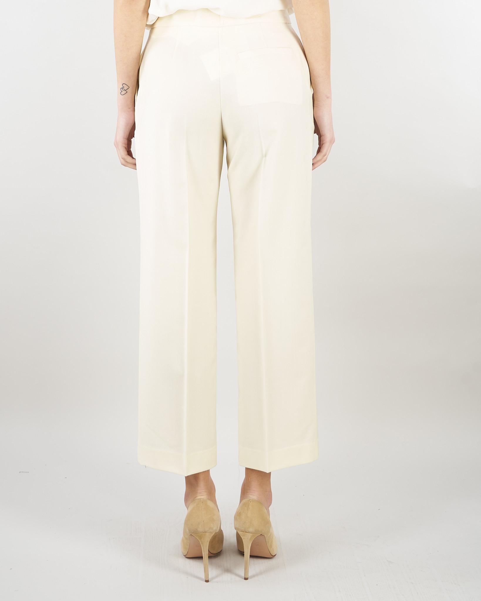 Pantalone Crema Regular fit M6PH07 824 MEIMEIJ 