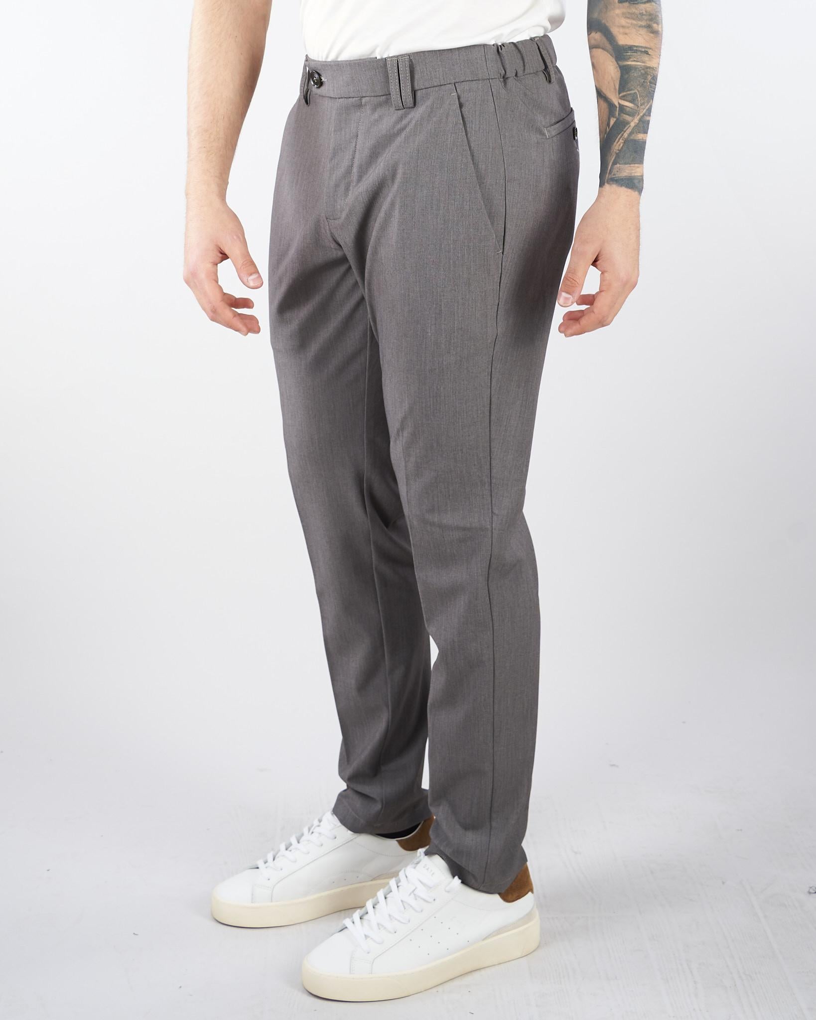 Pantalone Grigio con elastico in vita U7000G5417 73 UNGARO 