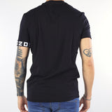 T-shirt Nero con banda logo DSQ2