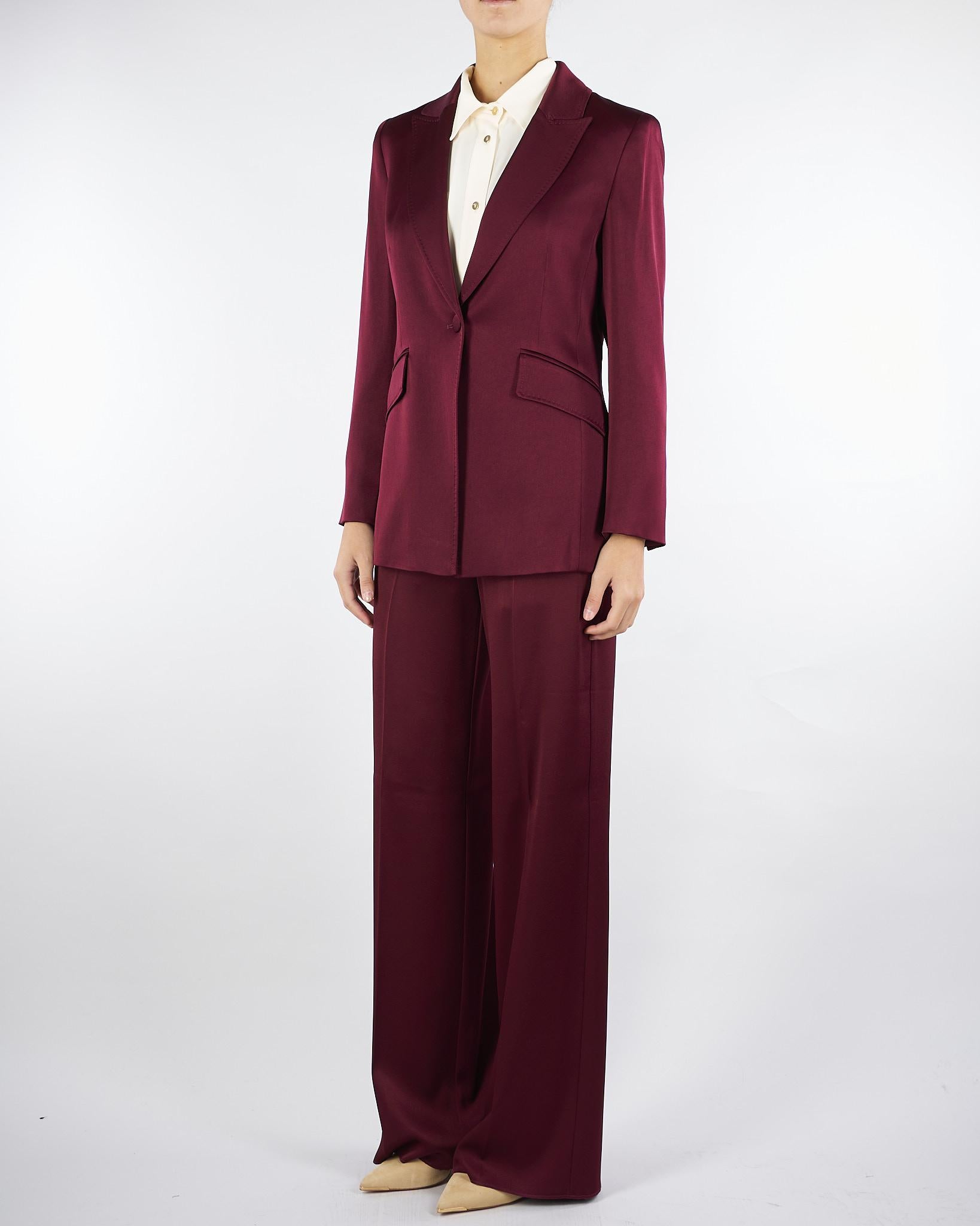 Giacca Bordeaux in satin COGNAC 1 MARELLA 