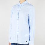 Camicia Celeste in tela di lino WKDWERNER 20 MAX MARA WEEKEND 