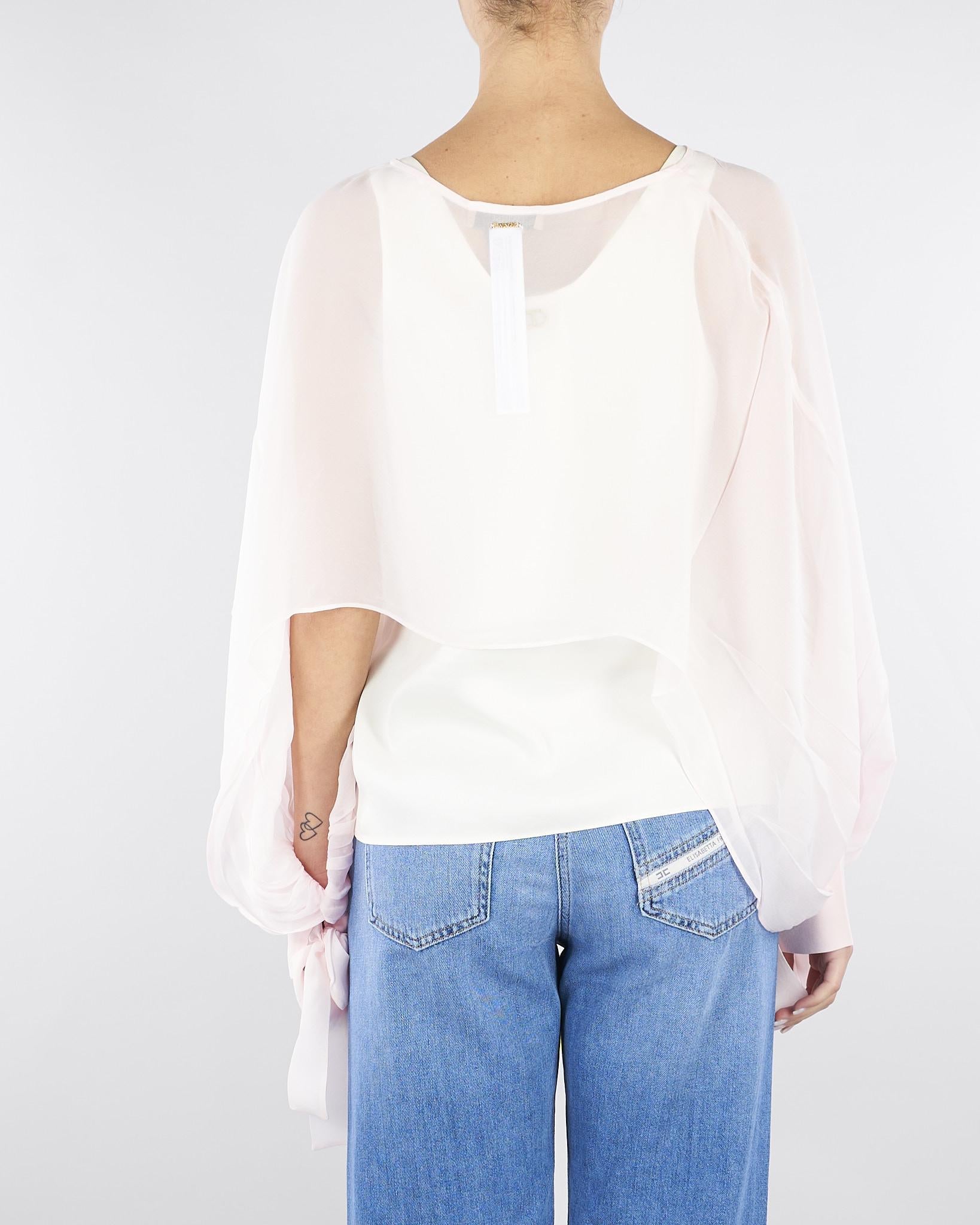 Coprispalle Rosa cropped in georgette TP2791 570 TWIN SET 