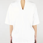 T-shirt Bianco Oversize con collana SS260216 1 ELEH 
