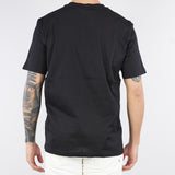 T-shirt basic Nero in jersey lucido