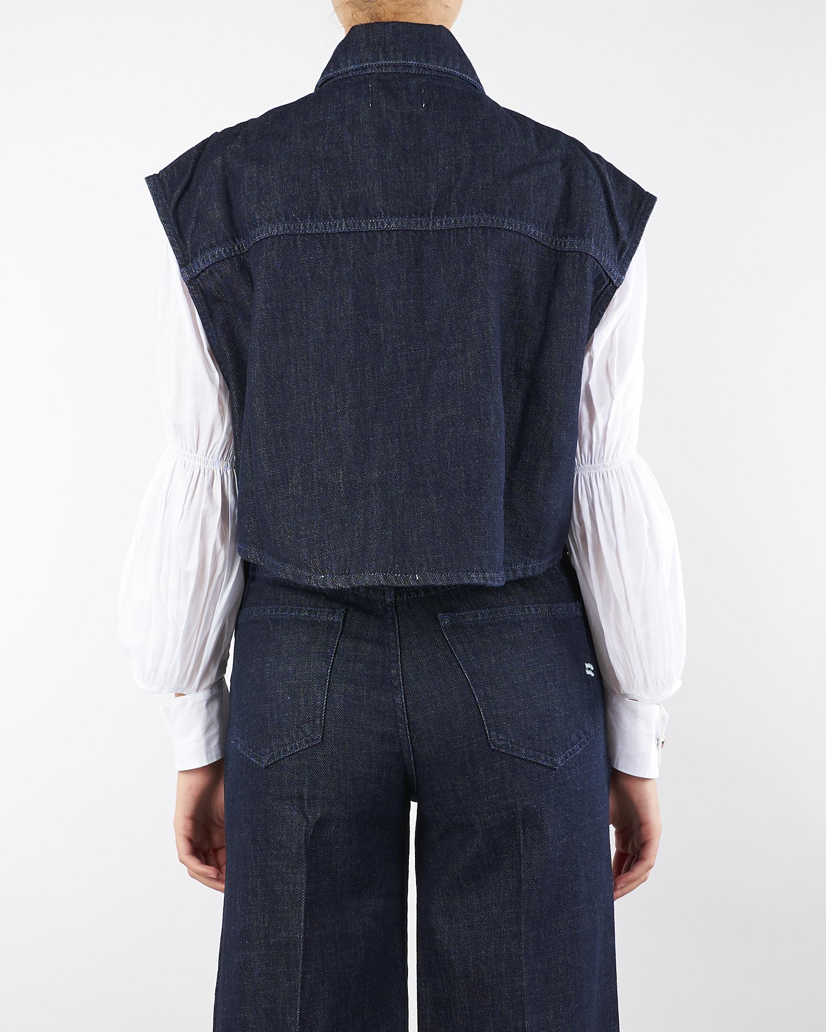 Gilet Con Tasche In Denim DF5006 47 VICOLO 