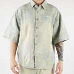Camicia Denim Patchwork Oversize HTEM581001 315 ACUPUNCTURE 