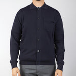 Cardigan Blu in lana con colletto L1MFW25266737 E044 LOW BRAND 