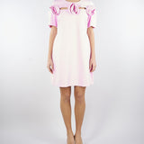 Abito cut out con rose