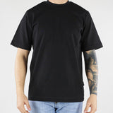 T-shirt Nero in cotone pesante Relaxed fit XM4261 99 YES LONDON 