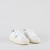 Sneakers Hill Low Platform Calf White SIlver