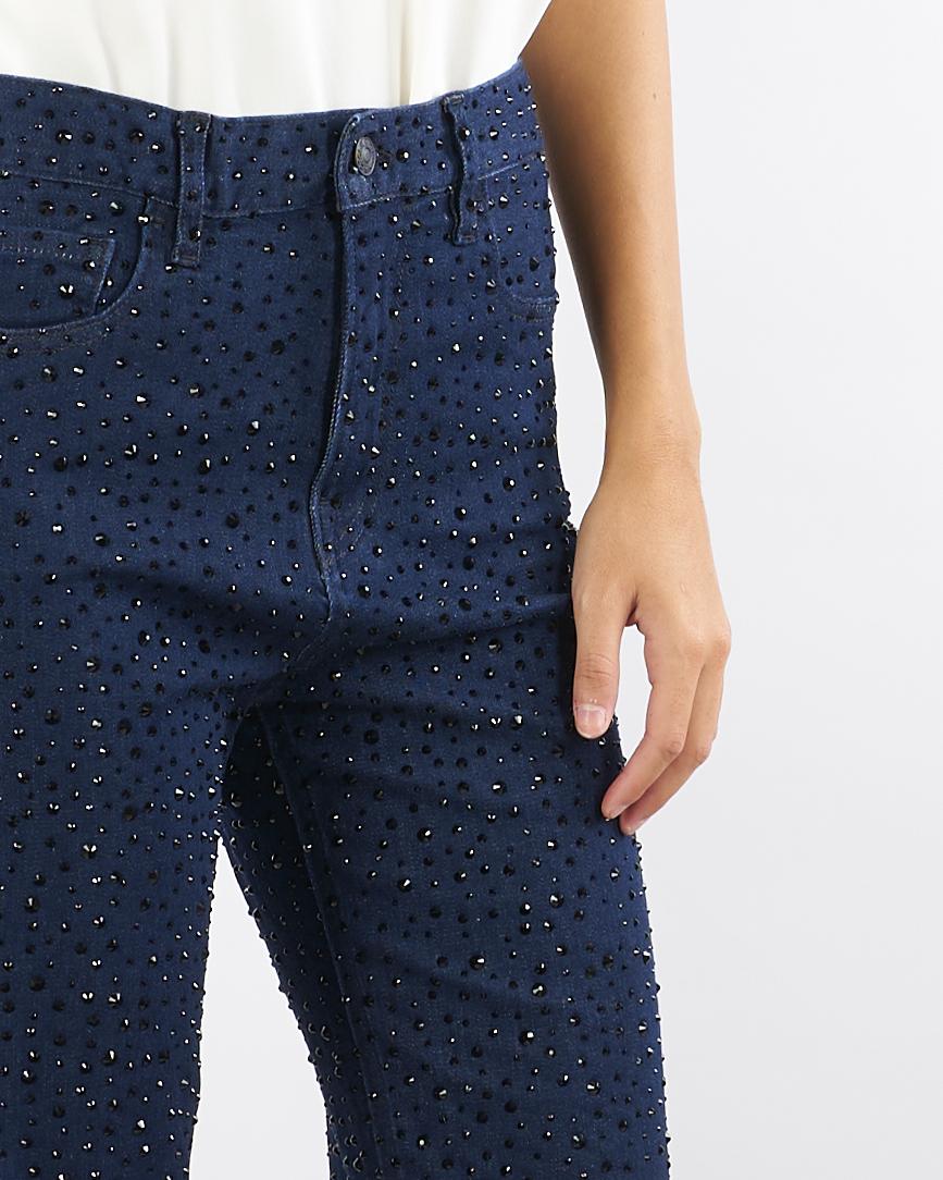 Jeans Denim Mila straight fit con strass 452P530 83 CYCLE 