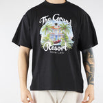 T-shirt Nero con stampa Relaxed fit S6PKUATH159 110 A PAPER KID 