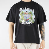 T-shirt Nero con stampa Relaxed fit S6PKUATH159 110 A PAPER KID 