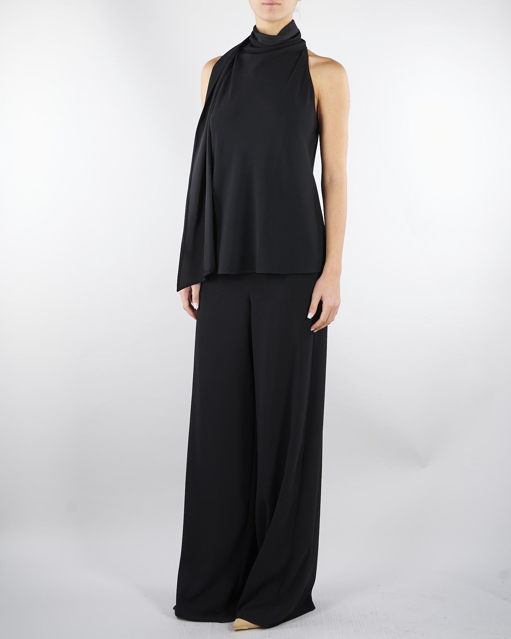 Top all'americana Nero in envers satin MLTDALMATA 2 MARELLA 