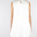 Top Bianco in satin con fondo asimmetrico SS260045 1 ELEH 