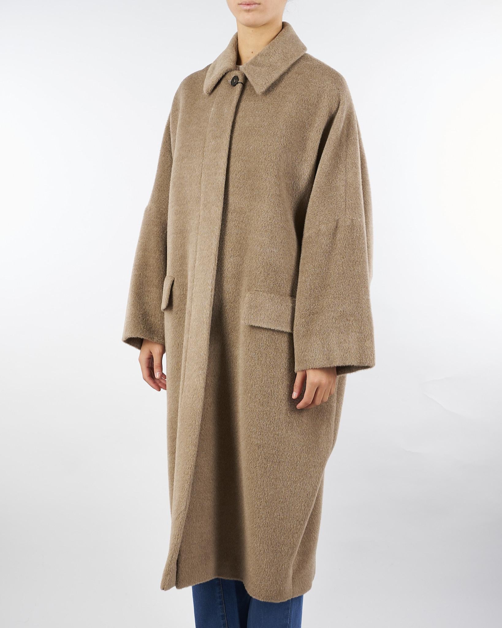 Cappotto Beige oversize in alpaca ICAM 1 MARELLA 