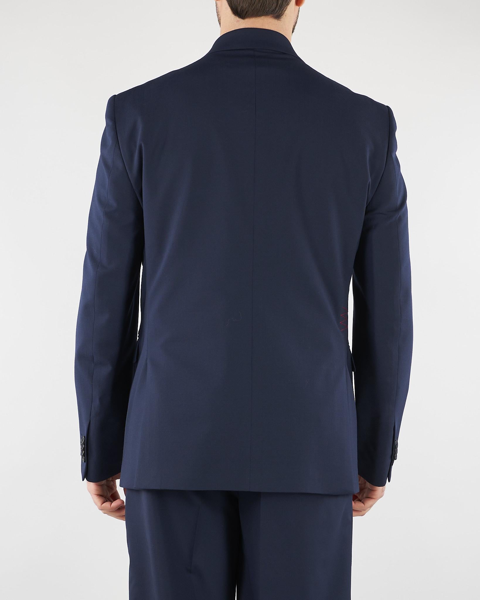 Giacca Blu doppiopetto Relaxed fit B6AB0020 89M AMARANTO 