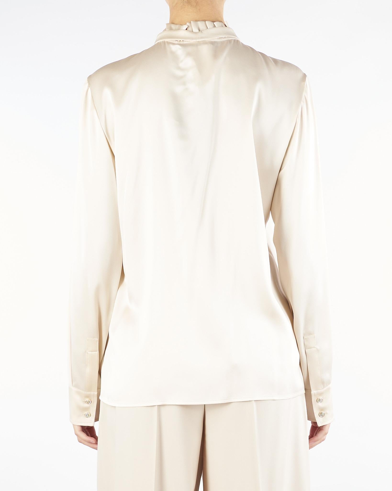 Blusa Champagne in raso di seta GILLES 13 MAX MARA STUDIO 