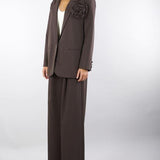 Pantalone Marrone con Coulisse e Laccio TF0374 69 VICOLO 