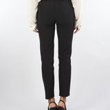 Pantalone Nero slim fit con elastico logato D47EP013E26 MF822 ERMANNO BY ERMANNO SCERVINO 