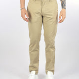 Pantalone Beige in cotone con tasche america