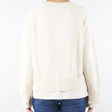 Maglia Panna con effetto camicia sotto RI5FP001 1041 ICONA 