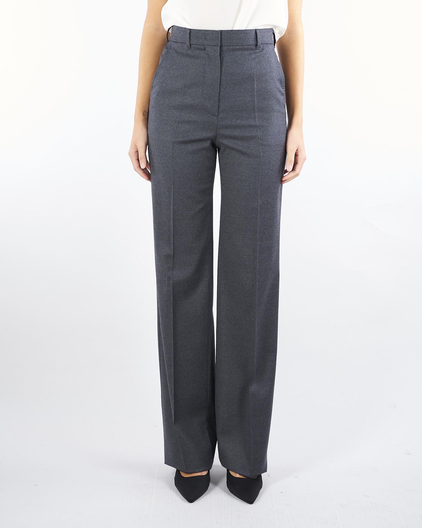 Pantalone Antracite in flanella stretch LAMBRO 3 MAX MARA STUDIO 