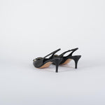 Décolleté Nero sling back con Oval T TCP030 6 TWIN SET 