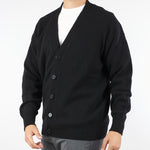 Cardigan Nero in pura lana e cashmere B9F0117 99 AMARANTO 