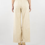 Jeans wide leg Crema in drill di cotone WKDMEDINA 12 MAX MARA WEEKEND 