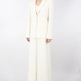 Giacca blazer in crêpe fluido