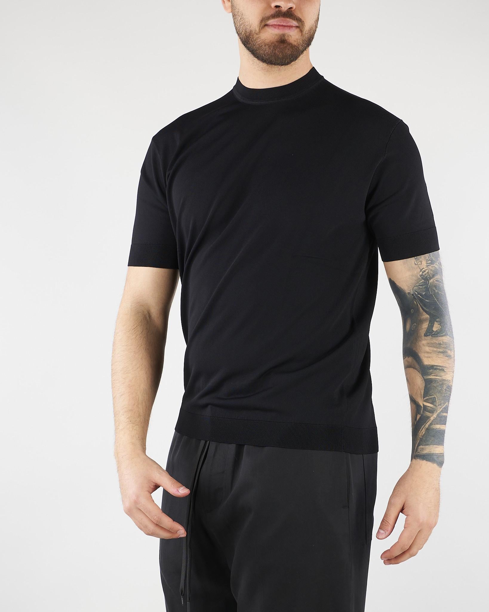 Maglia Nero in viscosa LM26001 D001 LOW BRAND 
