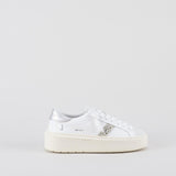 Sneakers Hill Low Platform Calf White SIlver