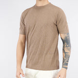 Maglia Nocciola in cotone fiammato