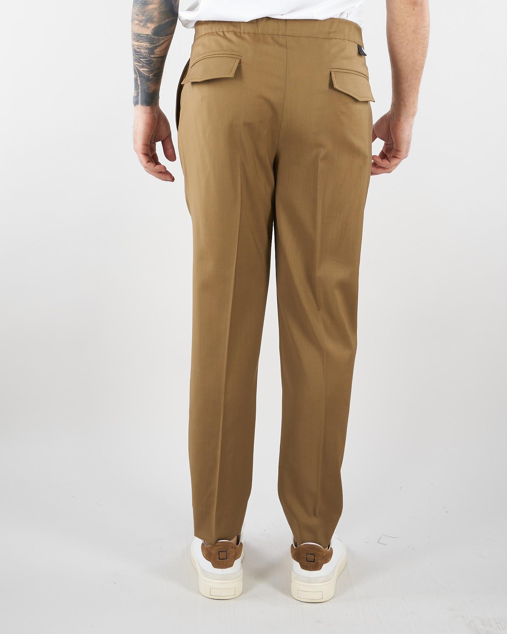 Pantalone Tokyo Cammello in fresco lana LP26041 M096 LOW BRAND 