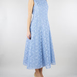 Abito Celeste in tessuto jacquard floreale MSEGAMBERO 2 MAX MARA STUDIO 