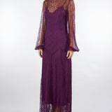 Abito Viola in pizzo TT2261 12635 TWIN SET 