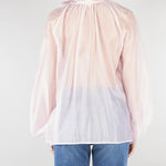 Camicia Rosa in organza con fiocco TAB0210 40 VICOLO 