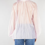 Camicia Rosa in organza con fiocco TAB0210 40 VICOLO 
