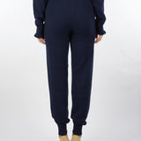 Pantaloni Blu in maglia di misto lana TT3352 11956 TWIN SET 