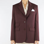 Giacca Coffee in fresco lana con pochette GI16356E2 EA3 ELISABETTA FRANCHI 