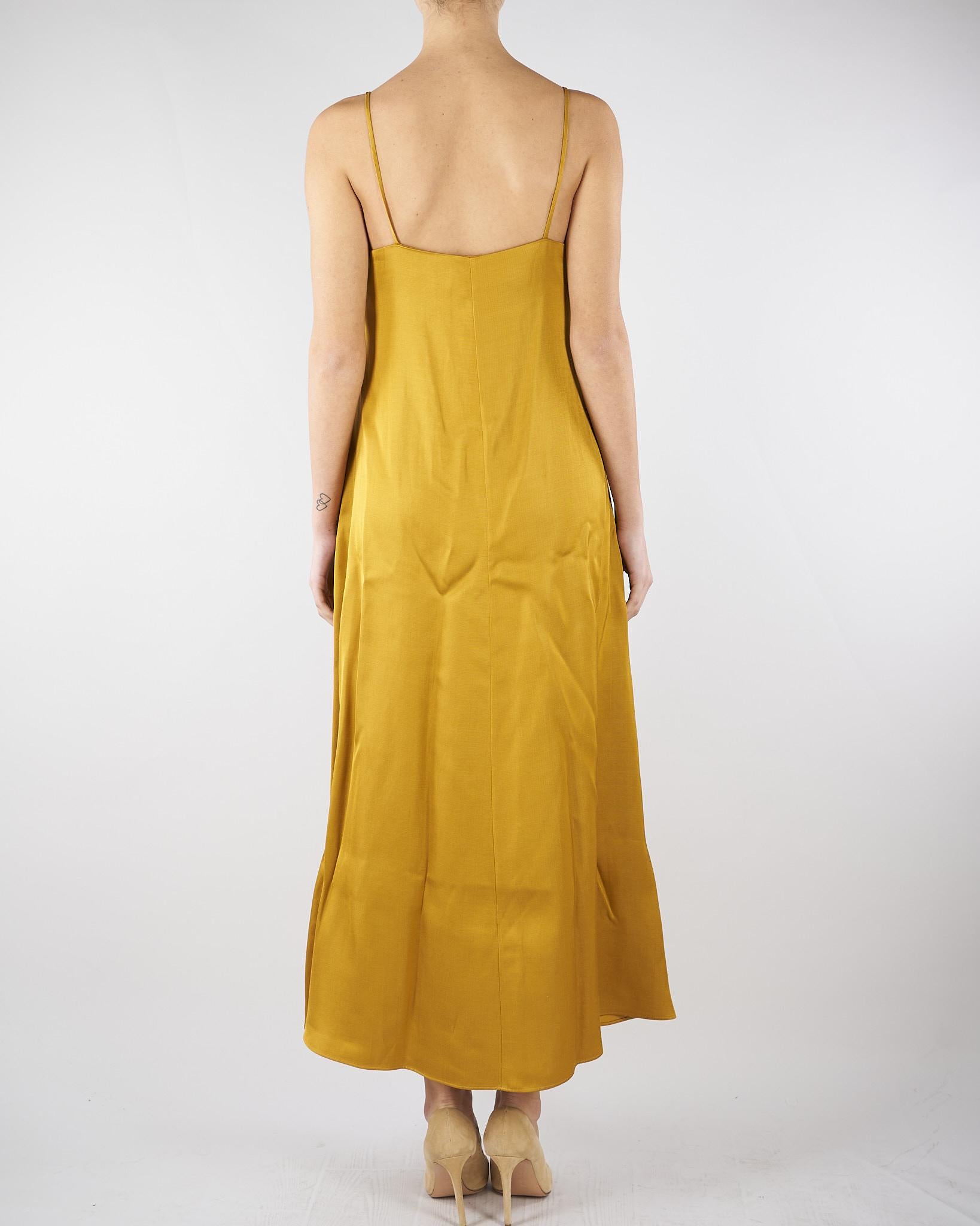 Sip dress Senape in gabardina di misto lino MLLVOLIERA 2 MARELLA 