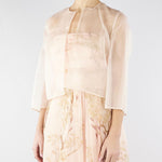 Giacca Cipria crop in organza di seta MSEABITATA 64 MAX MARA STUDIO 