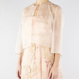 Giacca Cipria crop in organza di seta MSEABITATA 64 MAX MARA STUDIO 